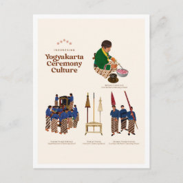 Yogyakarta Ceremonie Cultuur Indonesië Reizen Briefkaart