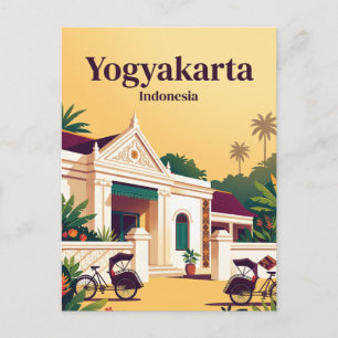 Yogyakarta, Indonesië Briefkaart