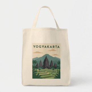 Yogyakarta Indonesië Reisposter Tote Bag