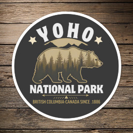 Yoho Bear Design for Nature Lovers – BC Wilderness Sticker