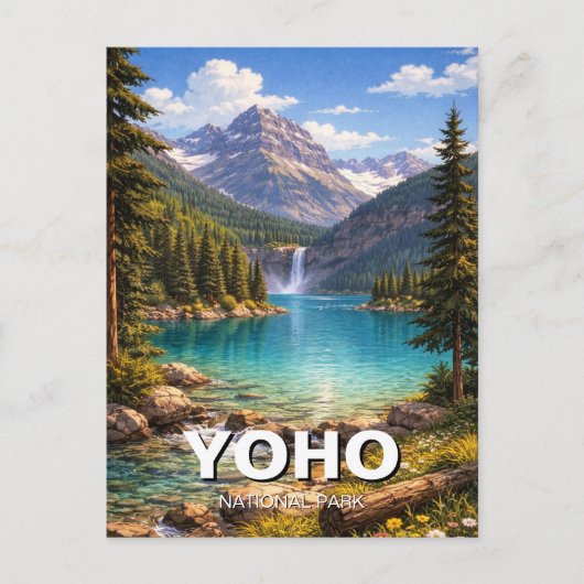 Yoho Nationaal Park Canada Briefkaart (Voorkant)