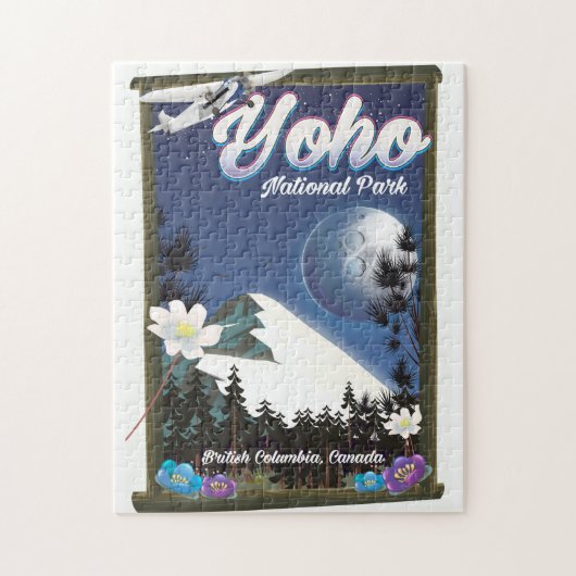 Yoho Nationaal Park Canada Vintage reisposter Legpuzzel (Verticaal)