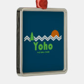 Yoho Nationaal Park Retro Metalen Ornament (Rechts)