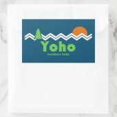 Yoho Nationaal Park Retro Rechthoekige Sticker (Tas)
