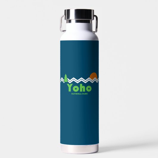 Yoho Nationaal Park Retro Waterfles (Voorkant)