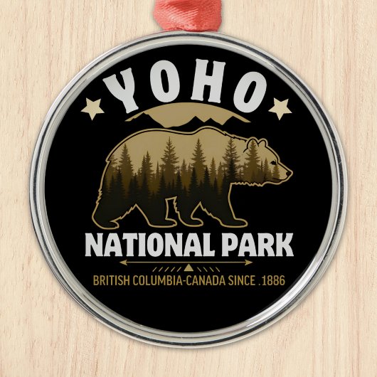Yoho National Park Bear – British Columbia  Metalen Ornament
