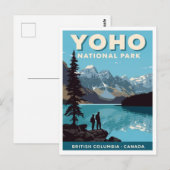 Yoho National Park British Columbia Vintage Travel Briefkaart (Voorkant / Achterkant)