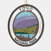Yoho National Park Canada Badge Keramisch Ornament (Links)