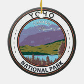 Yoho National Park Canada Badge Keramisch Ornament (Achterkant)