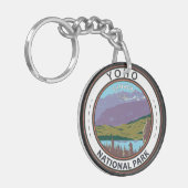 Yoho National Park Canada Badge Sleutelhanger (Voorkant Links)