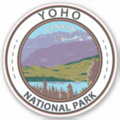 Yoho National Park Canada Badge Sticker (Voorkant)