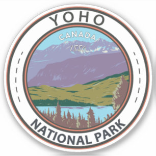 Yoho National Park Canada Badge Sticker
