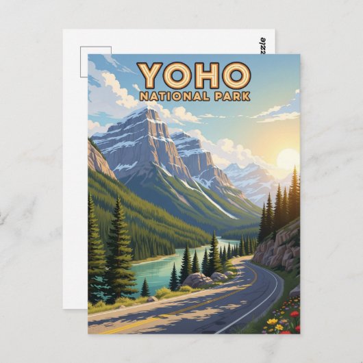 Yoho National Park Canada Briefkaart (Voorkant / Achterkant)