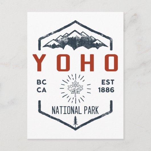 Yoho National Park Canada Briefkaart (Voorkant)