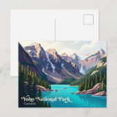 Yoho National Park Canada Briefkaart (Voorkant / Achterkant)
