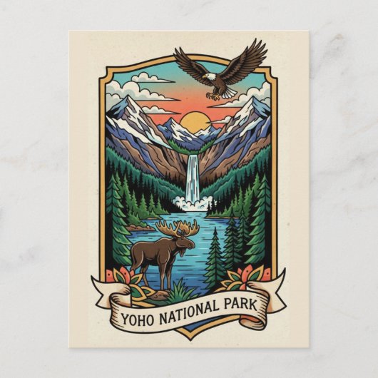Yoho National Park Canada Briefkaart (Voorkant)