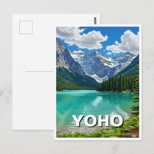 Yoho National Park Canada Briefkaart (Voorkant / Achterkant)