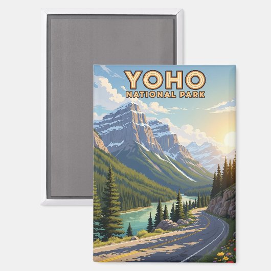  Yoho National Park Canada Magneet (Voorkant / Achterkant)