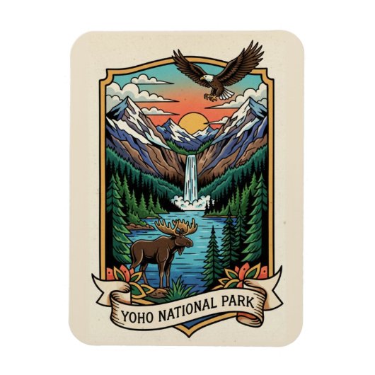 Yoho National Park Canada Magneet (Verticaal)