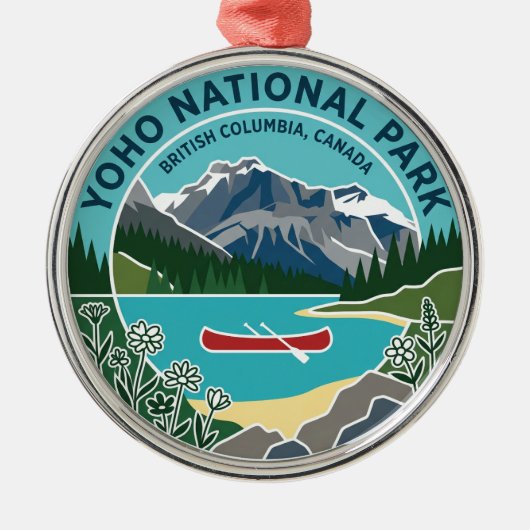 Yoho National Park Canada Metalen Ornament (Voorkant)