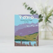 Yoho National Park Canada Travel Art Briefkaart (Staand voorkant)