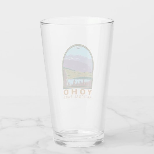 Yoho National Park Canada Travel Art  Glas (Achterkant)