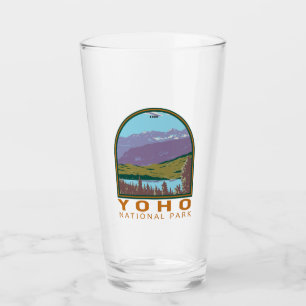 Yoho National Park Canada Travel Art  Glas