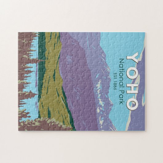 Yoho National Park Canada Travel Art  Legpuzzel (Horizontaal)