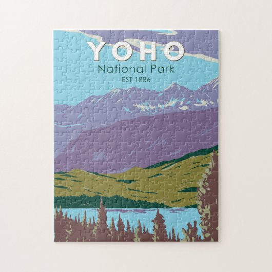 Yoho National Park Canada Travel Art  Legpuzzel (Verticaal)