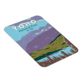 Yoho National Park Canada Travel Art  Magneet (Rechterzijde)