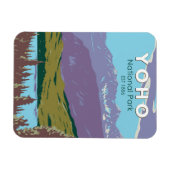 Yoho National Park Canada Travel Art  Magneet (Horizontaal)