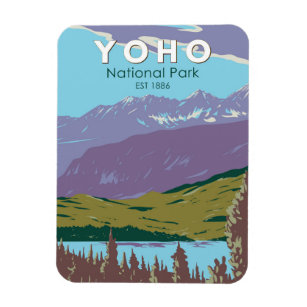 Yoho National Park Canada Travel Art  Magneet