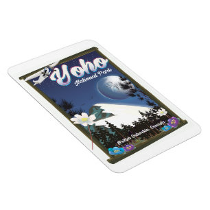 Yoho National Park Canada Vintage reisposter Magneet