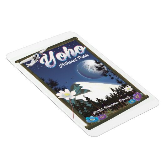 Yoho National Park Canada Vintage reisposter Magneet (Rechterzijde)