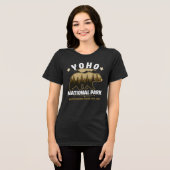 Yoho National Park Canada - Wildlife Bear   Tri-Blend Shirt (Voorkant volledig)