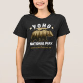 Yoho National Park Canada - Wildlife Bear   Tri-Blend Shirt (Voorkant)
