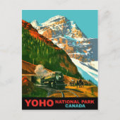 Yoho National Park, Canda. Stoomtrein Briefkaart (Voorkant)