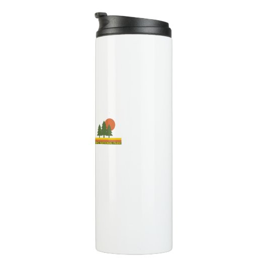 Yoho National Park Pine Trees Sun Thermosbeker (Geroteerd rechts)