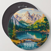 Yoho National Park Ronde Button 6,0 Cm (Voorkant /achterkant)