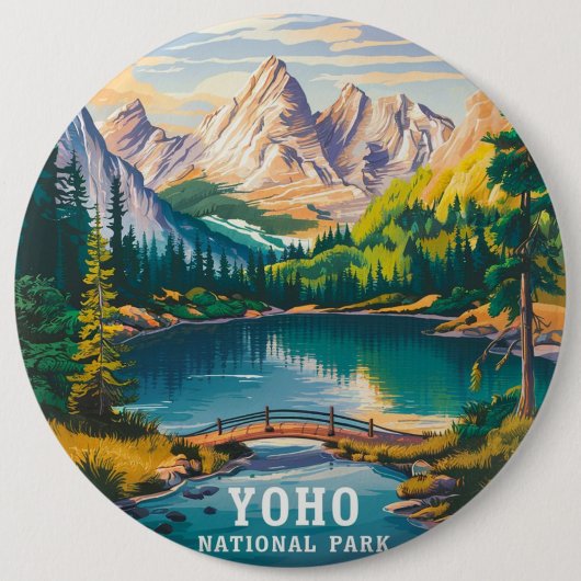 Yoho National Park Ronde Button 6,0 Cm (Voorkant)