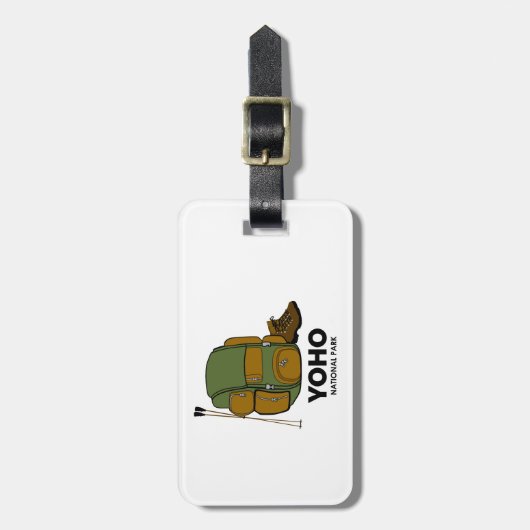 Yoho National Park Rugzak Bagagelabel (Voorkant verticaal)