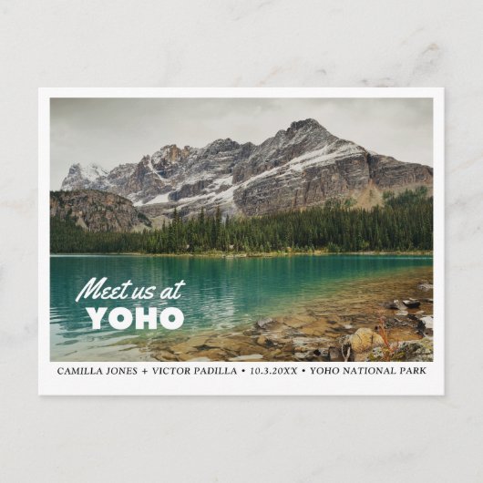 Yoho National Park Save the Date Briefkaart (Voorkant)