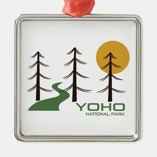 Yoho National Park Trail Metalen Ornament (Voorkant)