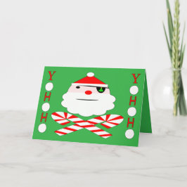 Yohoho Santa Pirate Feestdagen Kaart