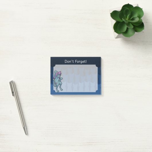 Yokai Bakeneko - Dansende kat Post-it® Notes (Kantoor)