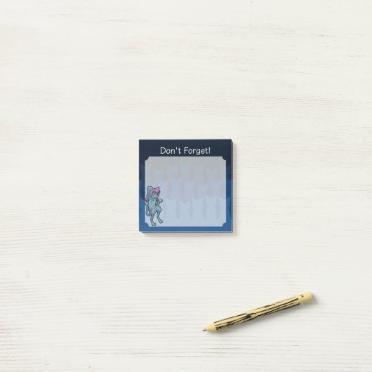 Yokai Bakeneko - Dansende kat Post-it® Notes (Op bureau)