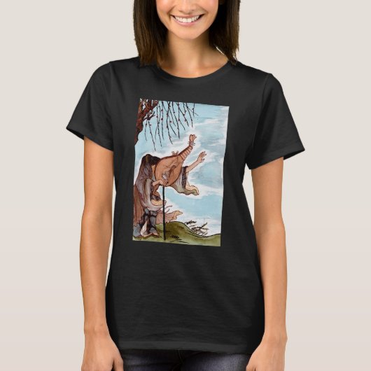 Yokai Biwa Boku-boku Monk Demonic Biwa Demon Spiri T-shirt (Voorkant)