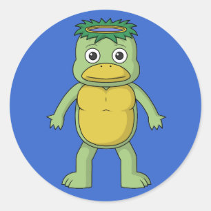 Yokai Kappa (Imp) Ronde Sticker