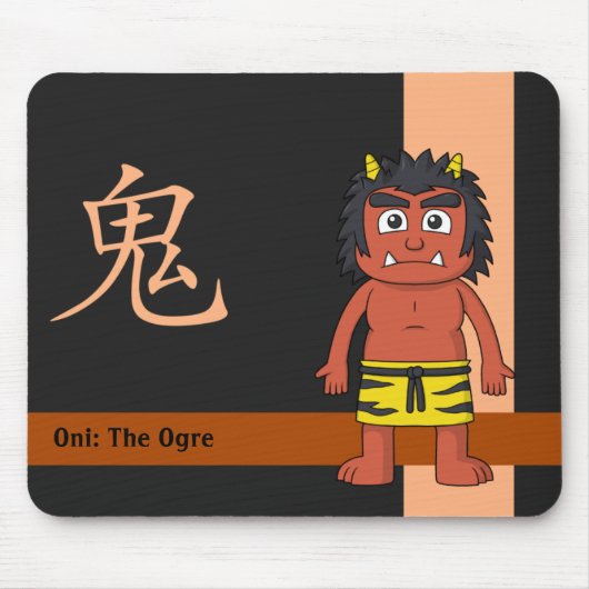 Yokai Oni (Ogre) Muismat (Voorkant)