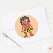 Yokai Oni (Ogre) Ronde Sticker (Envelop)
